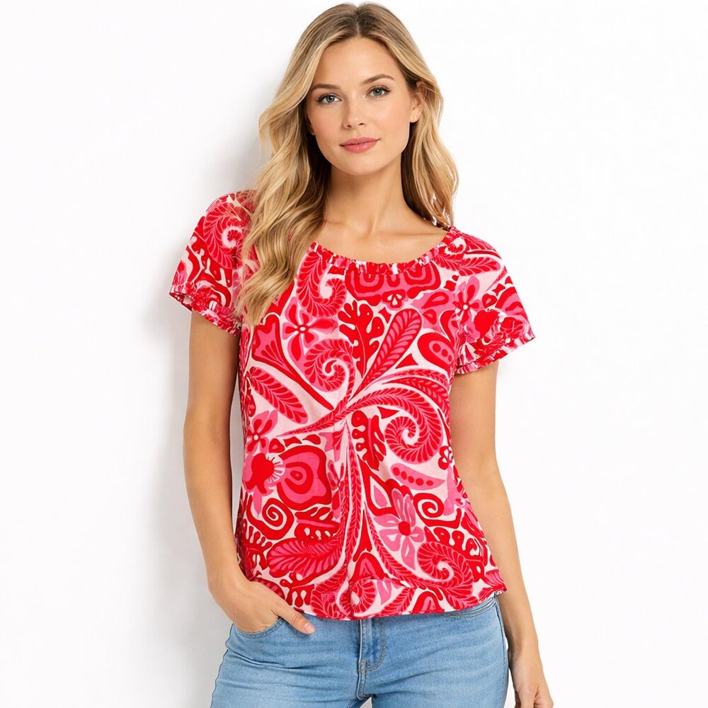 Skirtin Around | Paisley Patterned Top